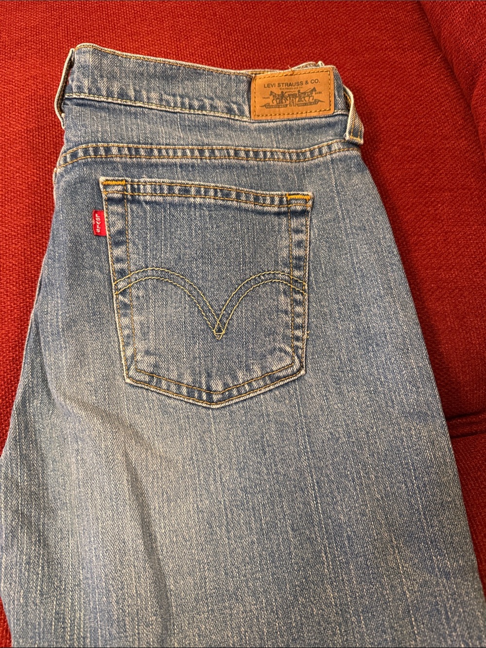 Levi's 505 Woman Light Blue Straight-Leg Jeans Size 12 S